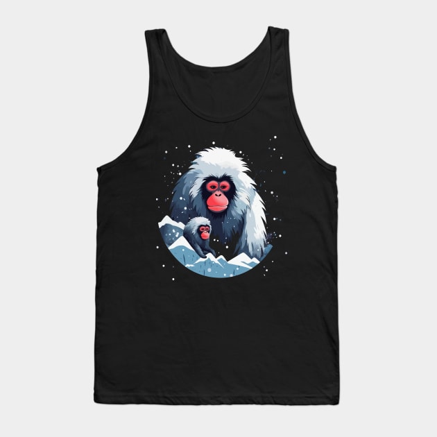 Snow Monkey Fathers Day Tank Top by JH Mart